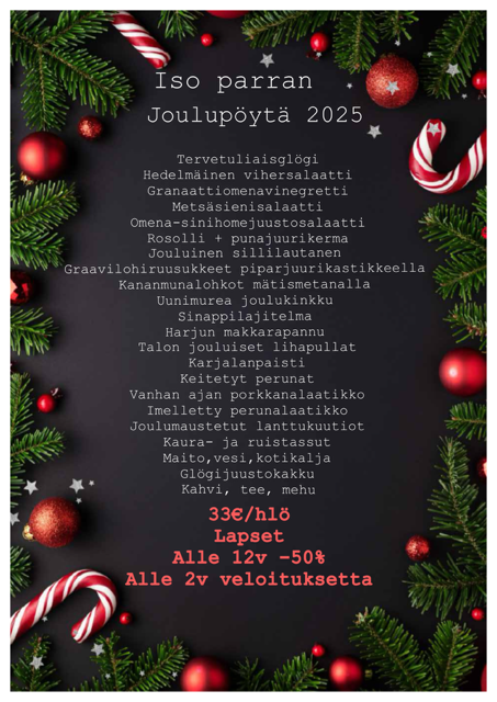 Joulupöytä 2025